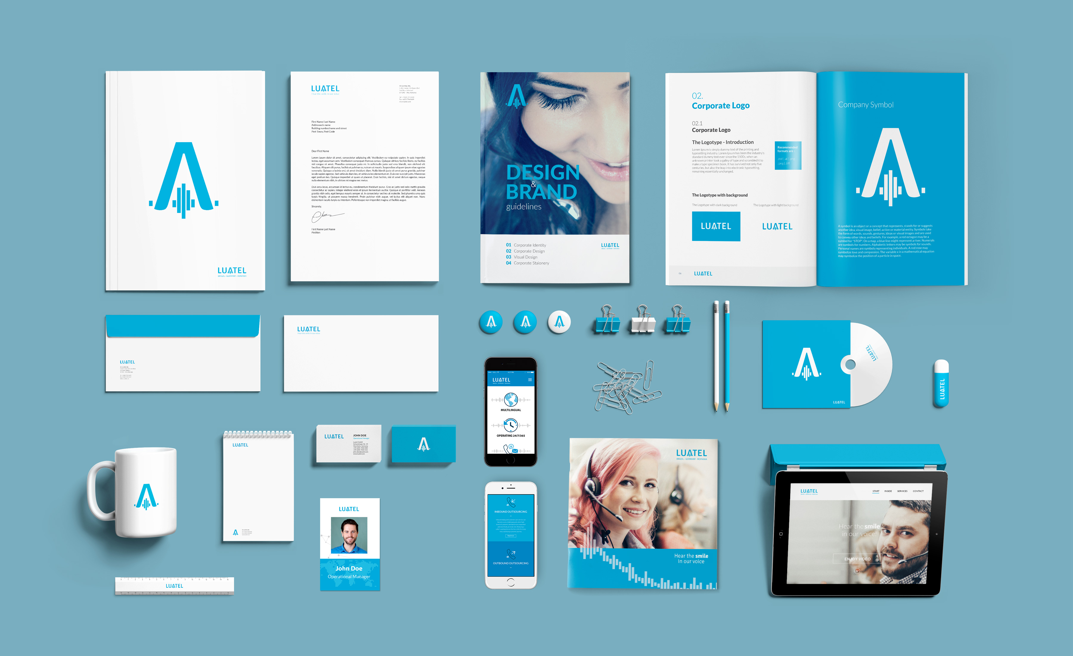 Visual Identity Collaterals Luatel